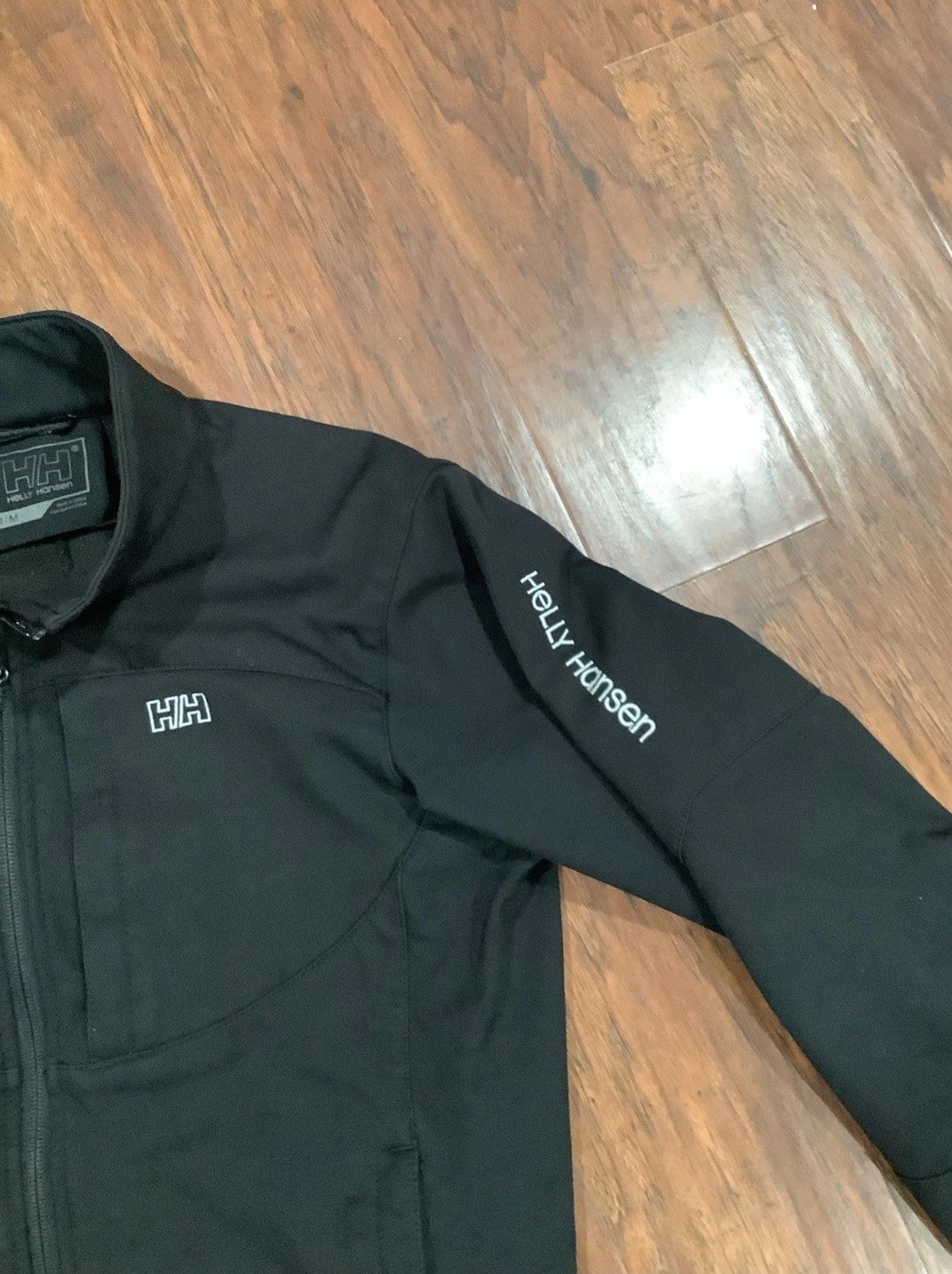 Helly Hansen Jacket Soft Shell Black Zip Women Si… - image 3