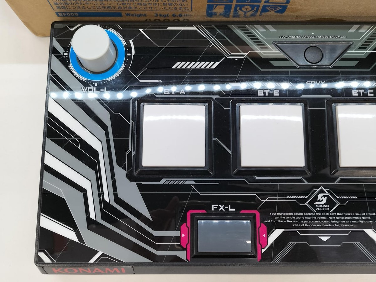 コナミ SOUND VOLTEX CONSOLE EntryModel Konami Sound Voltex Console Arcade Controller with USB Cable