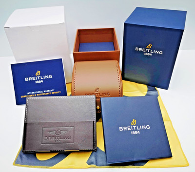 Breitling Konvolut Uhren Etui Box Watchbox Warranty Boocklet Neu Original