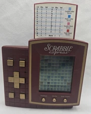 Vintage Scrabble Express Handheld Electronic Game 1999 Hasbro Tested Works
