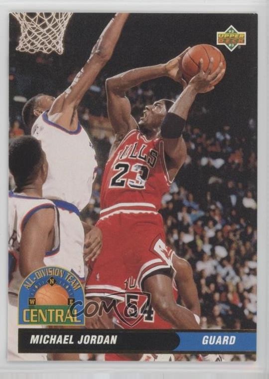 1992-93 Upper Deck All-Division Team Michael Jordan #AD9 HOF
