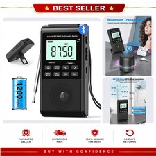 Portable AM FM Bluetooth Radio Speaker 5W Stereo LCD Jazmm 939