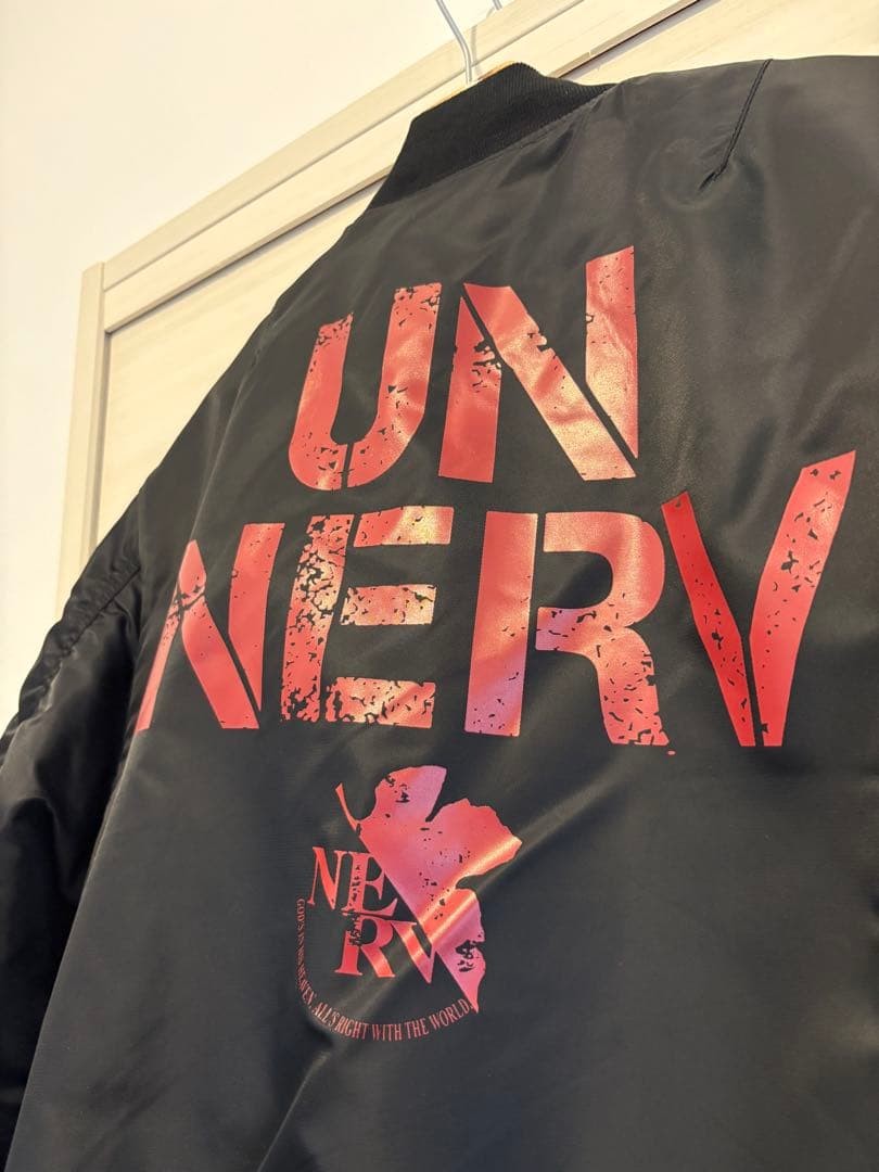 M Size Stadium Jacket Evangelion Nerv Ma-1 /Black Cospa | eBay