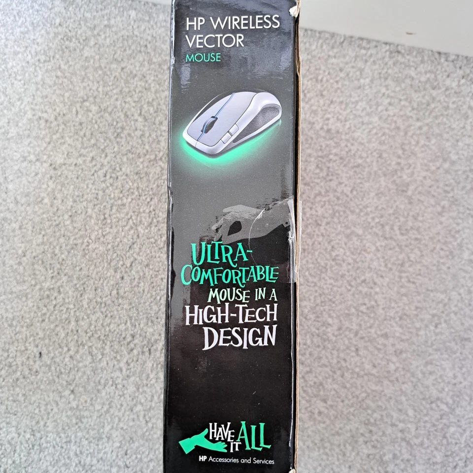 HP Wireless Vector Mouse 2008 Brand New Sealed Retro Hardware Windows Microsoft - Image 3 of 4