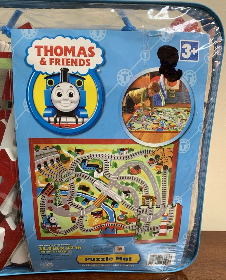 Big 2006 Thomas & Friends the Train 12 Piece Foam Floor Puzzle Mat 35.5 x 47 - Image 2 of 4