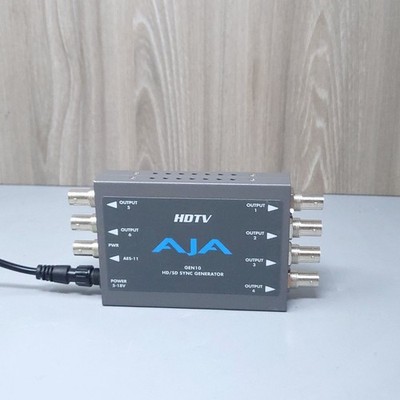 AJA GEN10 HD SD Sync Generator HDTV Reference Signal Generator w/ Power Supply
