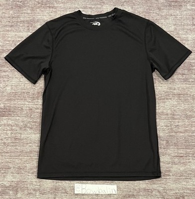MTA Sport Mens Size M Basic Athletic TShirt Short Sleeve Fast Dri Black Tee Worn