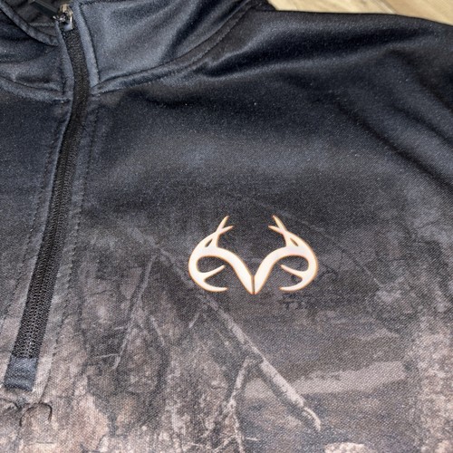 Colosseum Realtree Timber Camo Long Sleeve 1/4 Zip Camo Pullover Men's XL - Picture 10 of 21