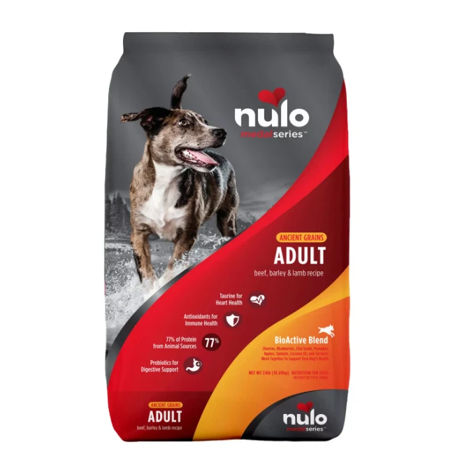 Nulo MedalSeries Adult Dog Dry Food - Beef, Barley Lamb Full box