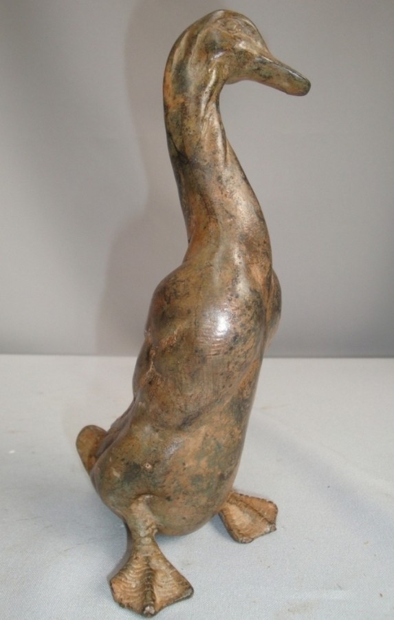 Statue Sculpture Duck Goose Bird Animal Art Deco Style Art Nouveau Br
