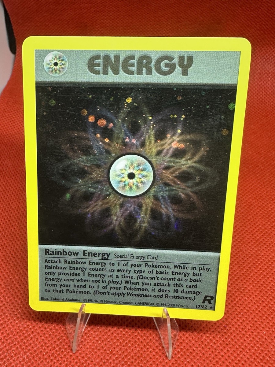 Pokemon Rainbow Energy 17/82 Holo Rare Lightly Played Unlimited