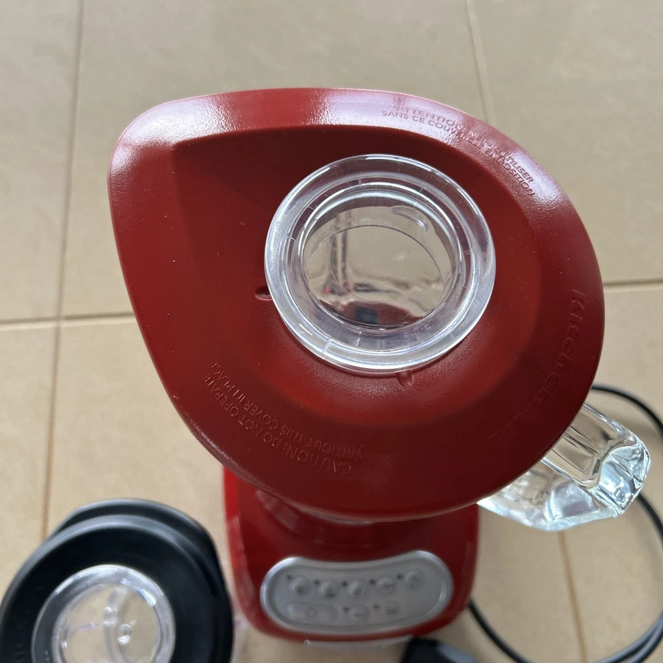 KITCHENAID ARTISAN BLENDER 5KSB5553EER EMPIRE RED With New Culinary Blender Jar - image 3 of 4