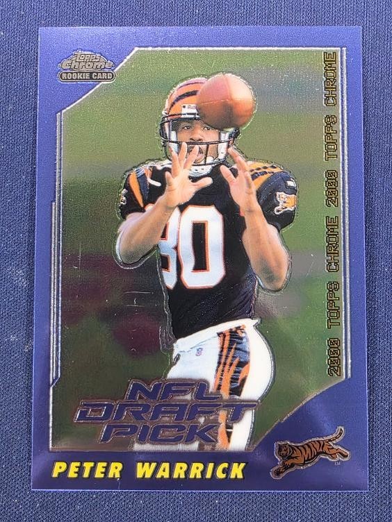 2000 Topps Chrome Peter Warrick RC BENGALS non-refractor 96/150 PLZ READ