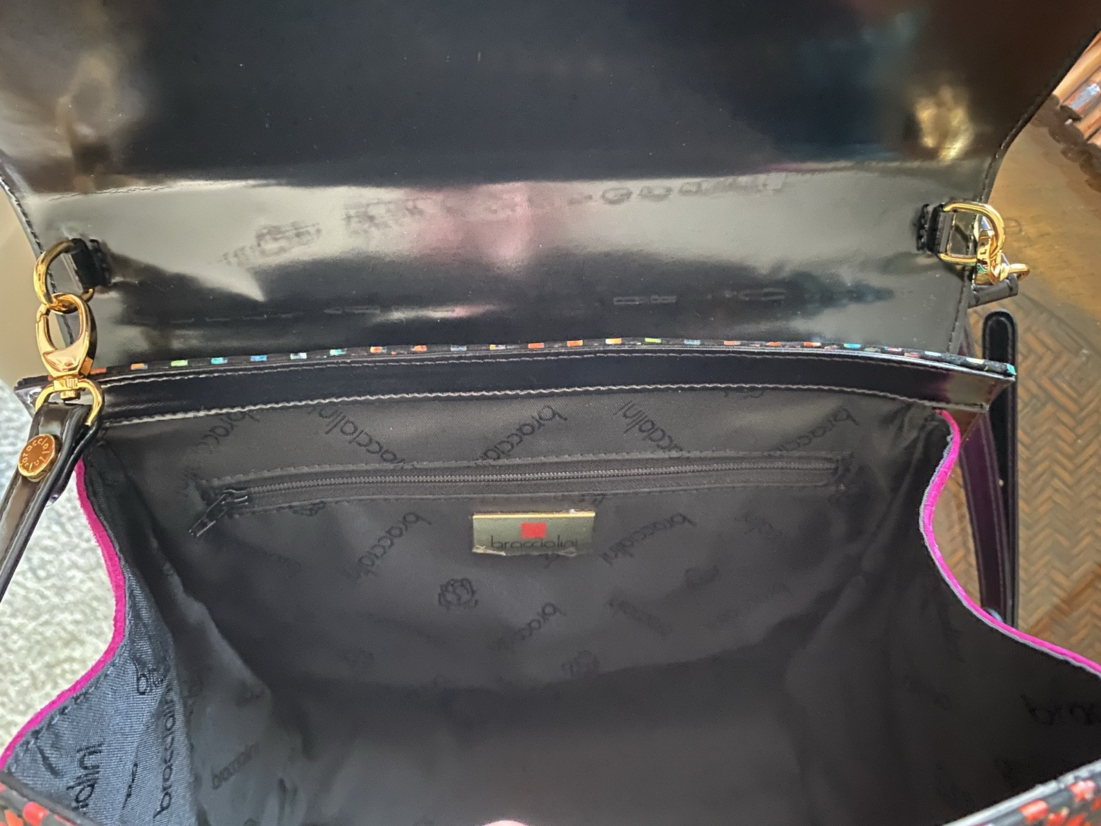 Braccialini Multicolor Large Crossbody Satchel Bag — image 12