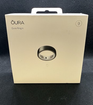 BRAND NEW SEALED Oura Ring 4 Smart Ring 4th Gen. Size 9 BLACK Activity Tracker