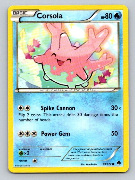 Corsola Common XY - BREAKpoint 29/122 LP