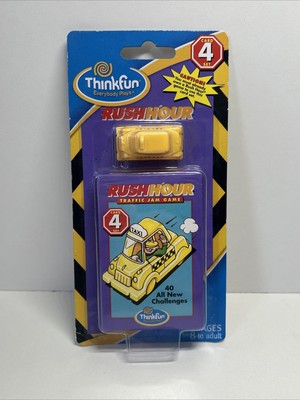 Vintage Rush Hour Traffic Jam Puzzle Game 2 #4 Card Set 40 Card Pack & Car