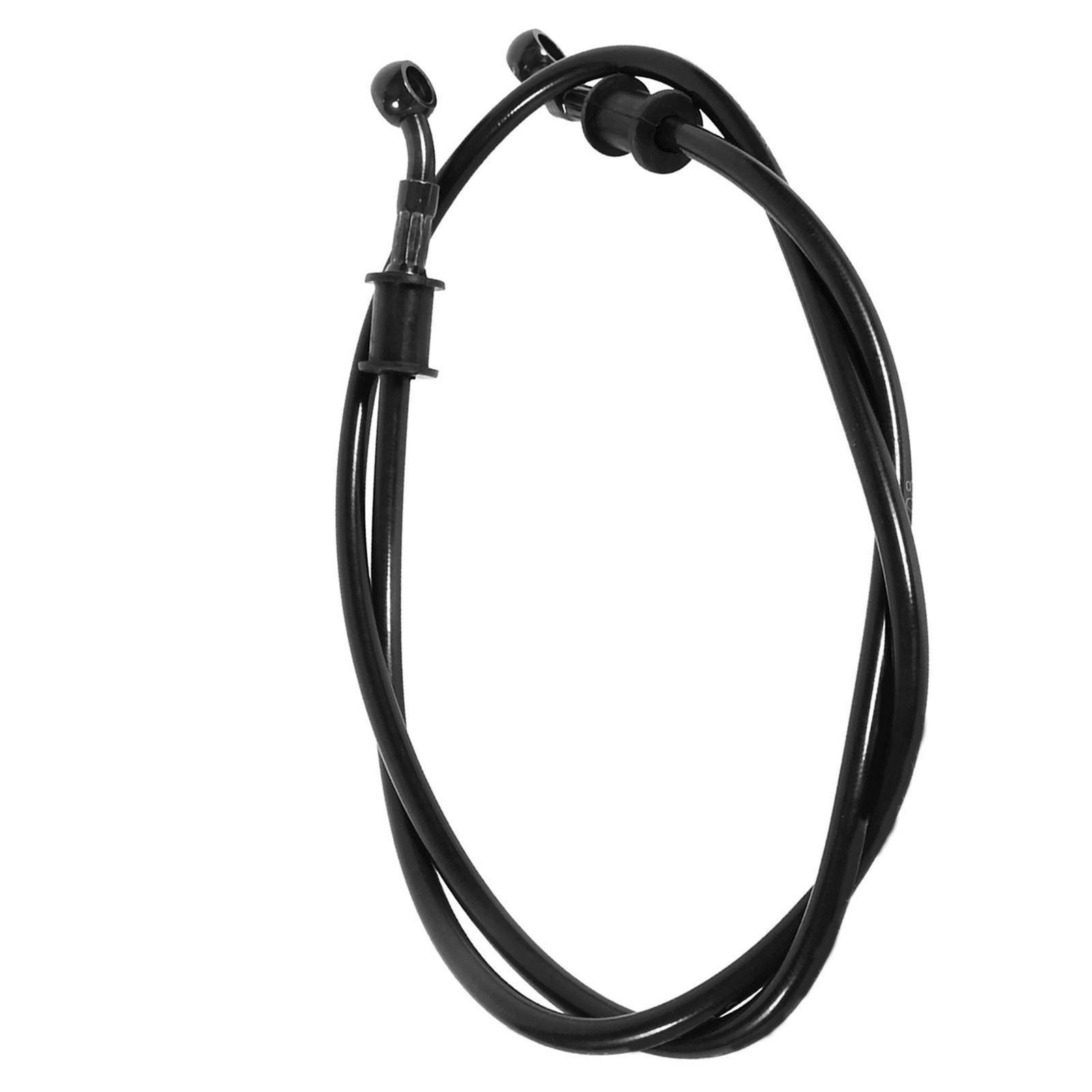 ⁺120cm Motorcycle Braided Stainless Steel Brake Clutch Oil Hose Line Pipe Black