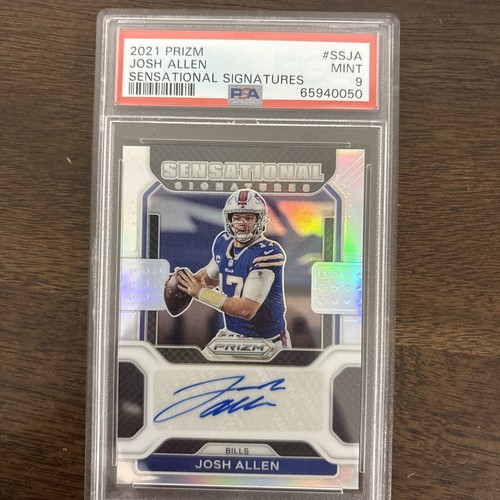 2021 Prizm Josh Allen Sensational Signatures /99 PSA 9