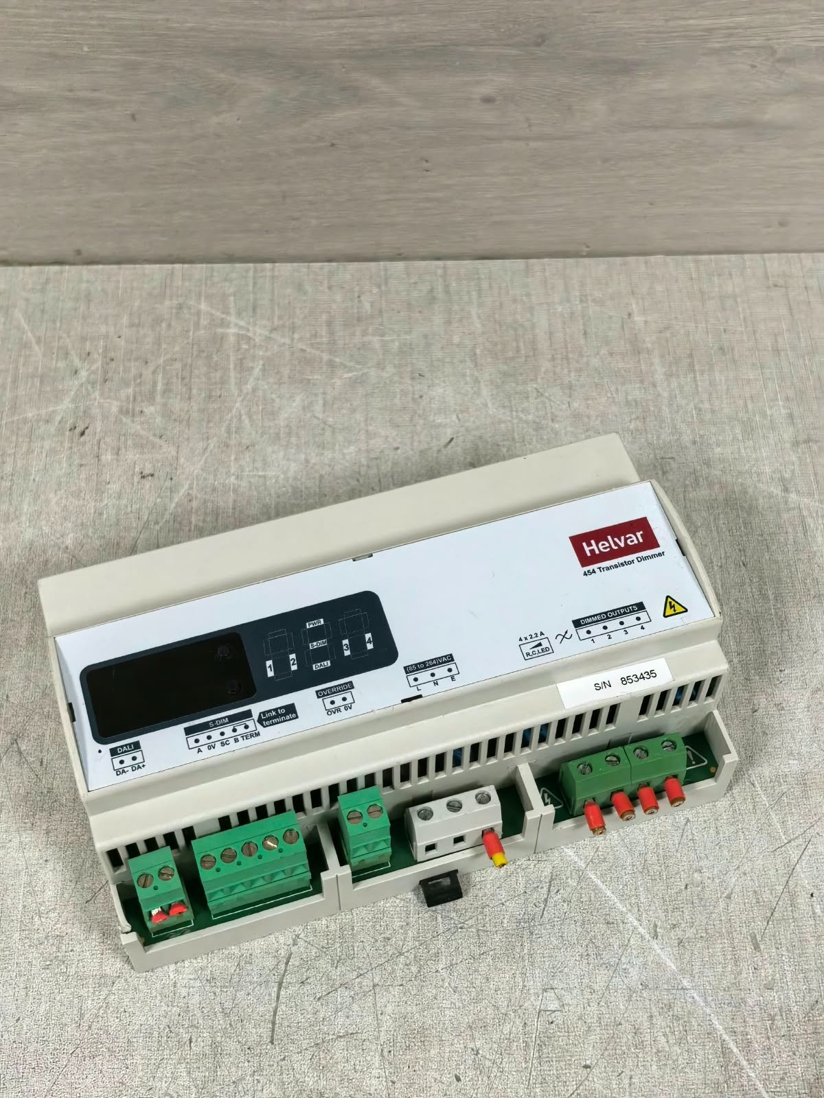 HELVAR 454 REV 3 S/W V1.60 HELVAR 454 TRANSISTOR DIMMER REV 3 S/W V1.60 85-264VAC 5
