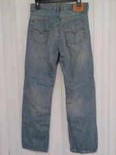 Levi's 505 Regular Youth Denim Jeans Size 18 Reg W29 L29 Cotton