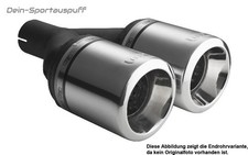 Ulter Sportauspuff Honda CIVIC 6 Fließheck 3-türig 96-01 2x100mm rund