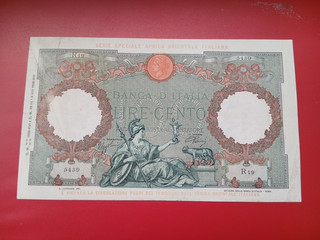 CARTAMONETA REGNO COLONIE AFRICA ORIENTALE 100 LIRE AQUILA ROMANA BB/SPL RARA