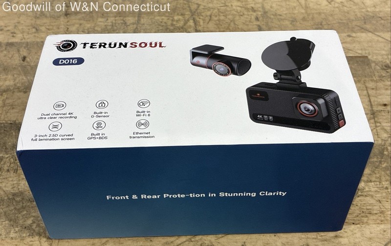 Terunsoul D016 Dual Channel 4K Dash Cam WiFi 6 GPS Front & Rear Protection