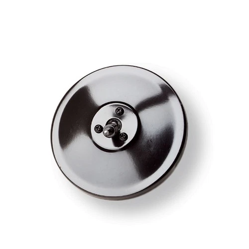 Grote 28032 Black 5" Round Clamp-On Spot Mirror with Arm Assembly