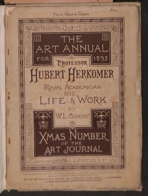 Professor Hubert Herkomer royal academician, his life & work (The art annual for