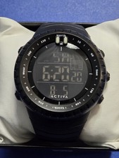 NEW Activa Odyssey X Invicta 53mm Digital Black Bezel Black Band Watch