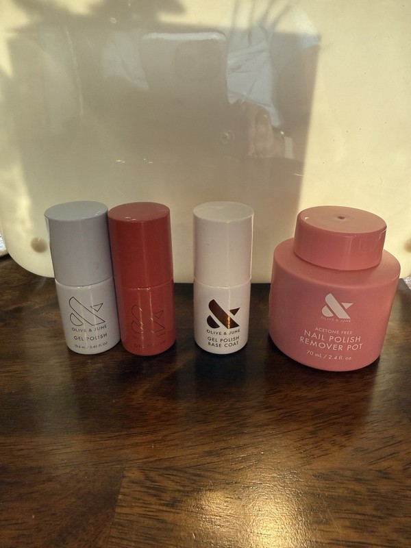 Olive & June 2 Gel Nail Polish, Gel Polish Base Coat & Remover