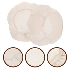  2 Pcs Rattan Basket Cloth Cover Natural Bread Liners Fabric Design Covers