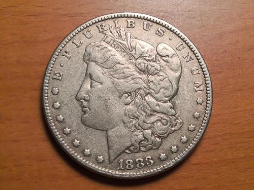 1883 Morgan Silver Dollar $1 AU No Mint mark