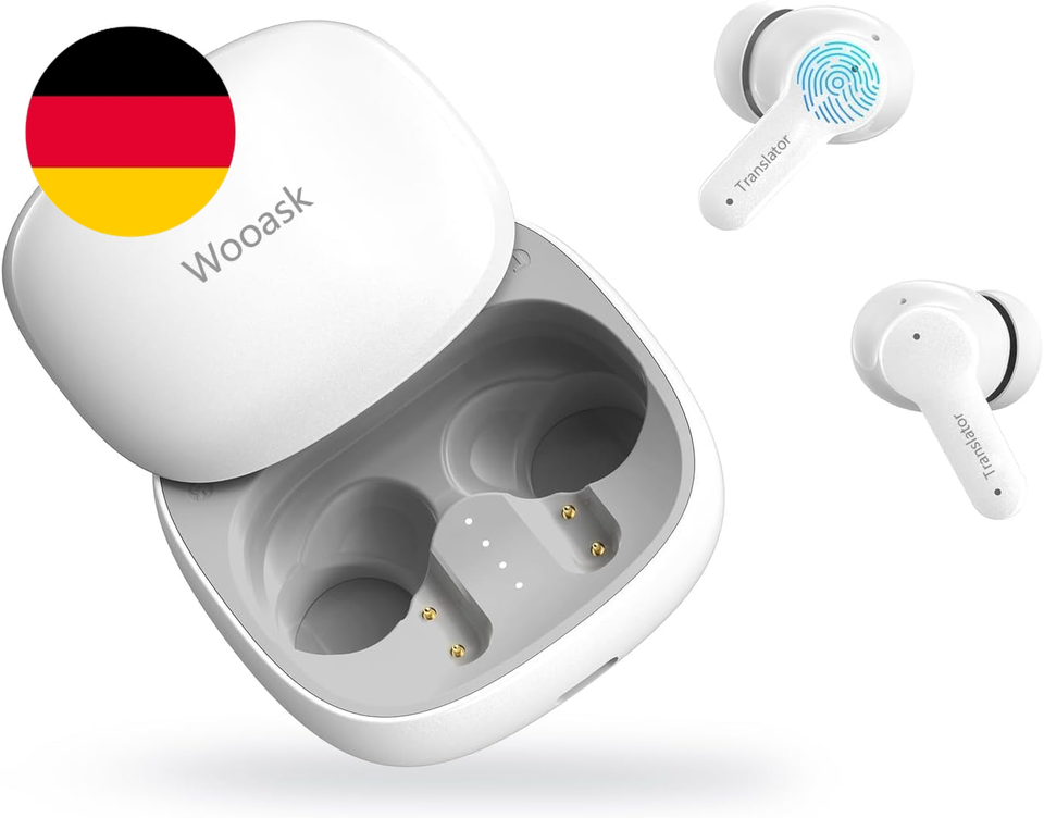 Wooask M3 Übersetzer-Kopfhörer | Echtzeit-Übersetzung 144 Sprachen | Bluetooth 5.4 Mit ANC