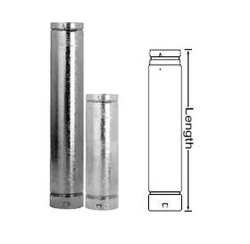 Selkirk 104006 Type B Gas Vent Round Pipe 4" OD 6" Length