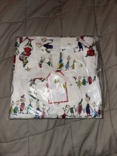 POTTERY BARN KIDS  ADULT L  DR. SEUSS THE GRINCH FLANNEL PAJAMA SET CHRISTMAS