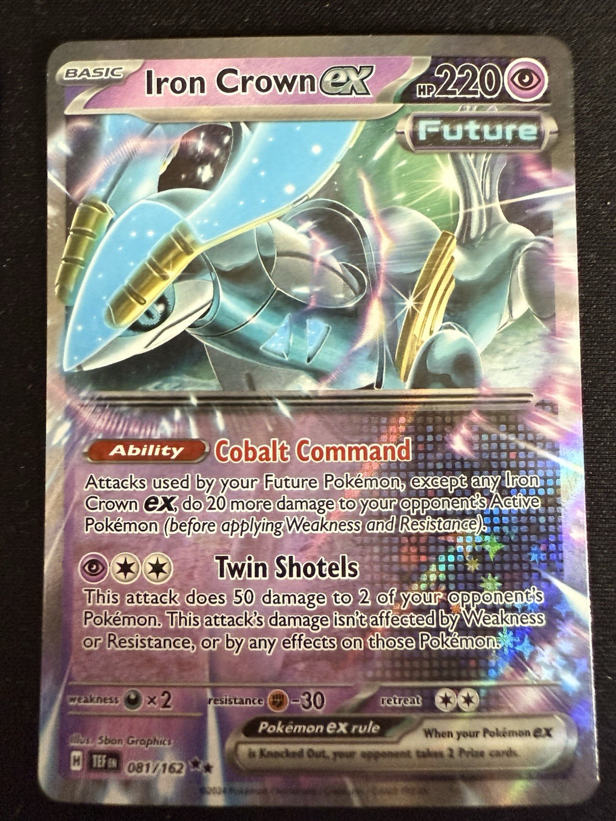 Iron Crown ex Double Rare | Temporal Forces | Pokémon 81/162 | NM