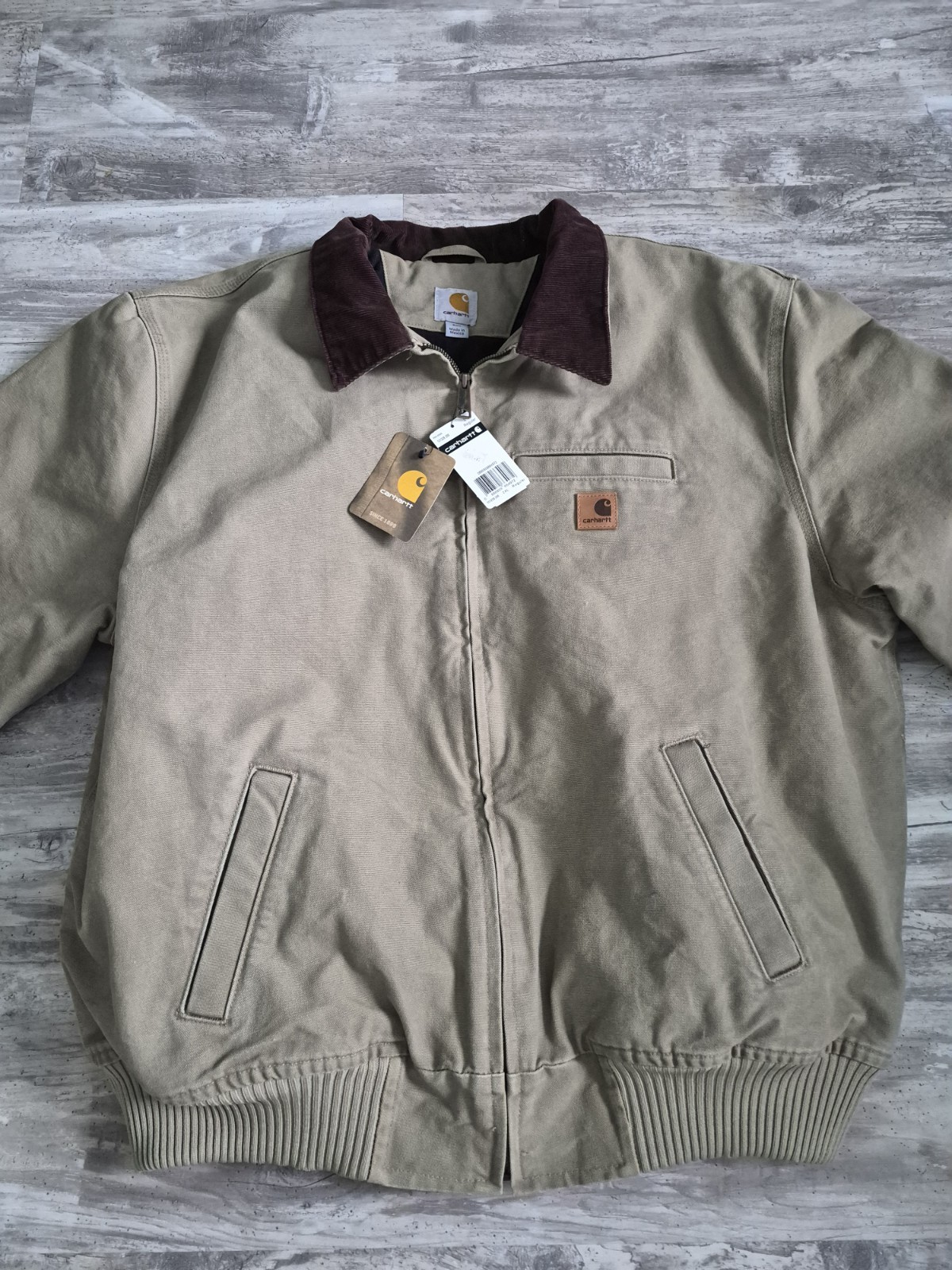 NWT'S Carhartt 101228 266 Bankston Beige Men's Jacket Size 2