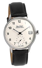 The STAC Authentic Round 36mm Classic Japanese-Made Watch st-ar001-asvbk