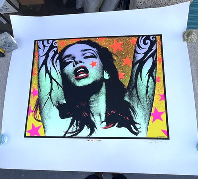 Frank Kozik Green Lady 2004 Signed Art Print Poster Pearl Jam Soundgarden 92-14