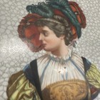 Victorian Lady 12" Portrait Charger Rear Piercings for Wall Hanging — photo 3
