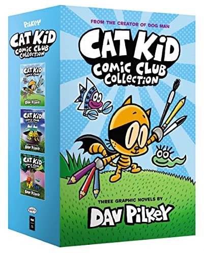 Cat Kid Comic Club 3 Book Collection by Dav Pilkey  Fun & Popular  | Dav Pilkey
