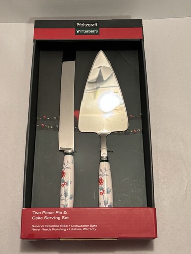 Pfaltzgraff Winter Berry 2tlg Kuchen & Kuchen Servier Set Utensilien Messer Spaten Spatel