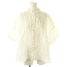 Nest Robe Linen Short Sleeve Blouse Off White Size F