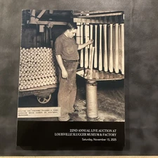 Hunt Auctions Catalogue Louisville Slugger Museum & Factory Auction 11/15/2025