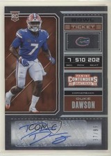 2018 Contenders Draft Picks College Bowl Ticket 37/99 Duke Dawson #242 Auto s3g
