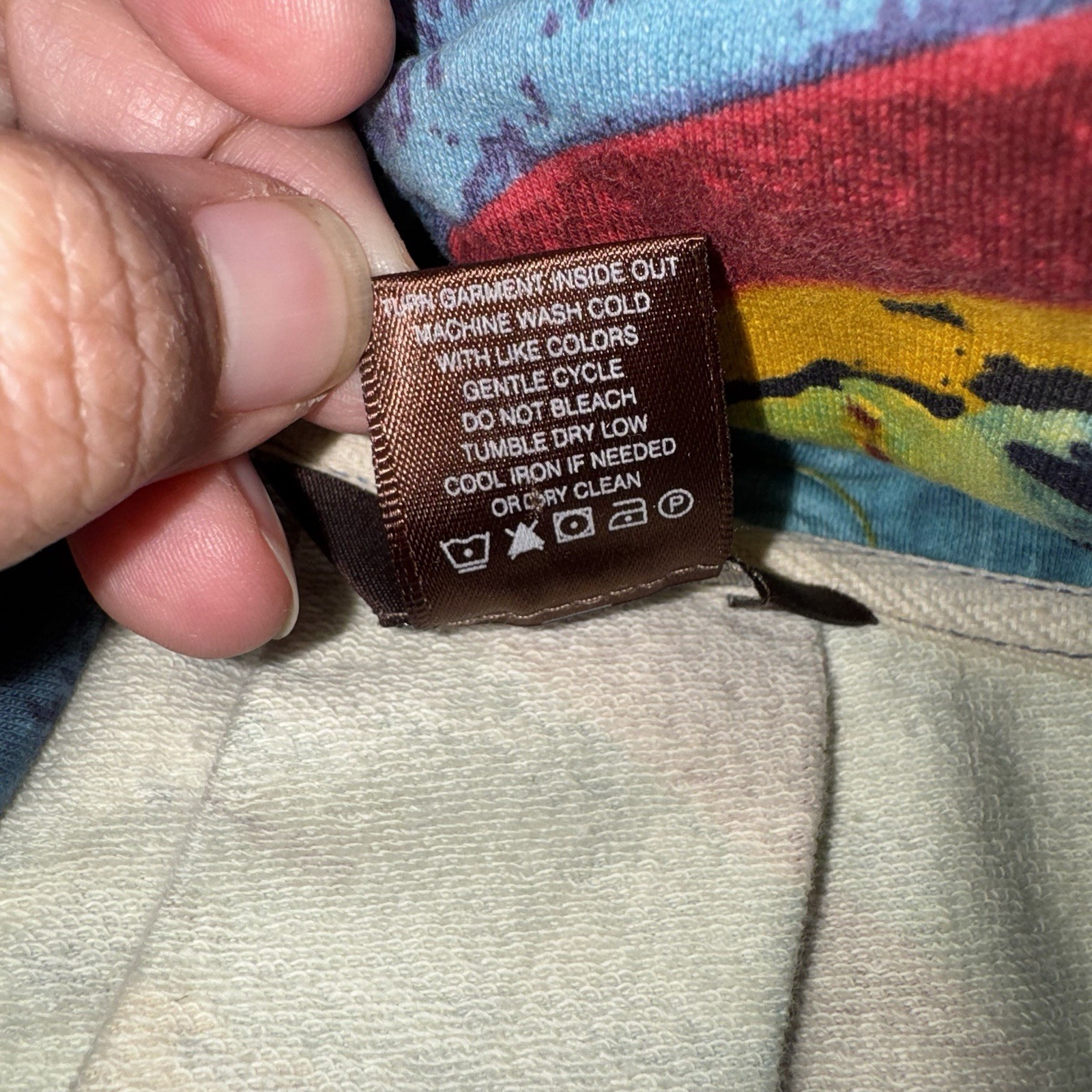 Multiples Abstract Art Print Button Collared Ruff… - image 12