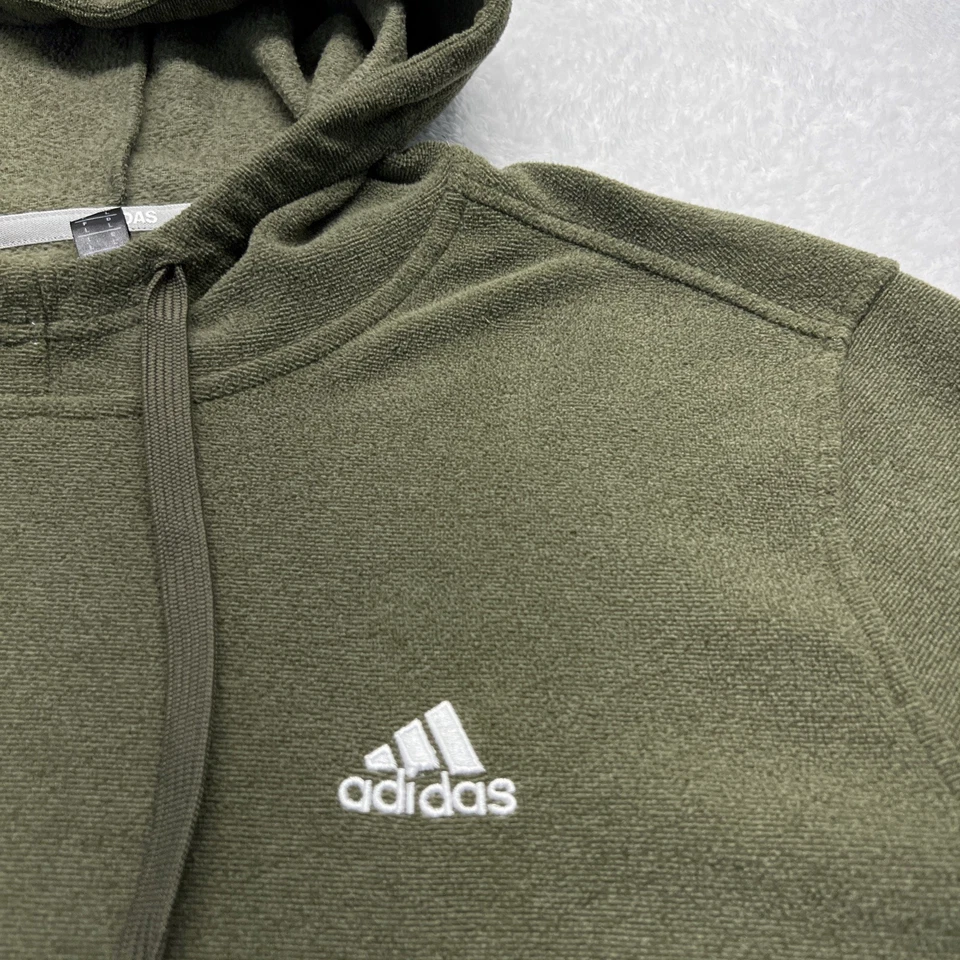 Pullover Adidas Golf Súper Suave Con Capucha Manga Larga Hombre L Verde Foto 4 de 4