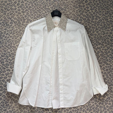 TWP Clothing Big Joe Cotton Sequin Collar Shi...